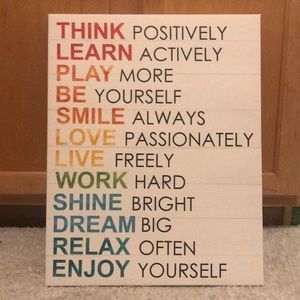 Cute quote canvas wall art